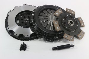 Hyundai Genesis Coupe Clutch Kit - Competition Clutch - Stage 4 - 6 Pad Ceramic + Steel Flywheel - `10-`14